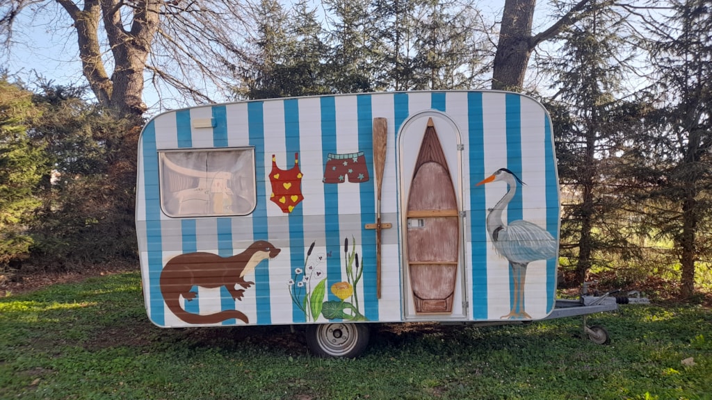 Retro caravan 4p - Vintage caravan 12m² - 1 bedroom - Terrace - no bathroom - 4 Ppl.