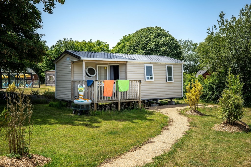 Stacaravan 4p - SIMPLY O'HARA Mobile Home: 2 bedrooms + Integrated terrace + TV (27m² / 2014)