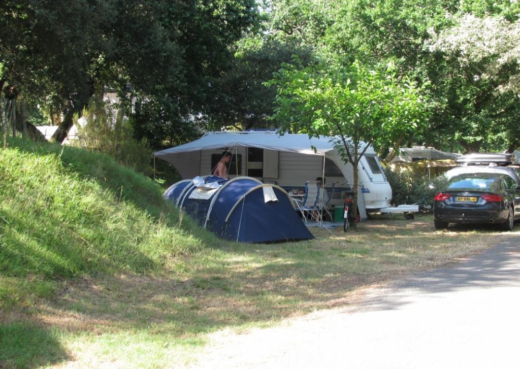 Staanplaats 6p - 1 voertuig + elektriciteit (voor tenten, caravans/camping cars)