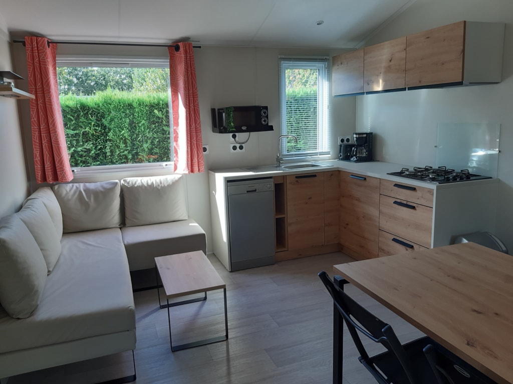 Stacaravan 6p - Féerique 33m² (3 bedrooms) Half-covered terrace