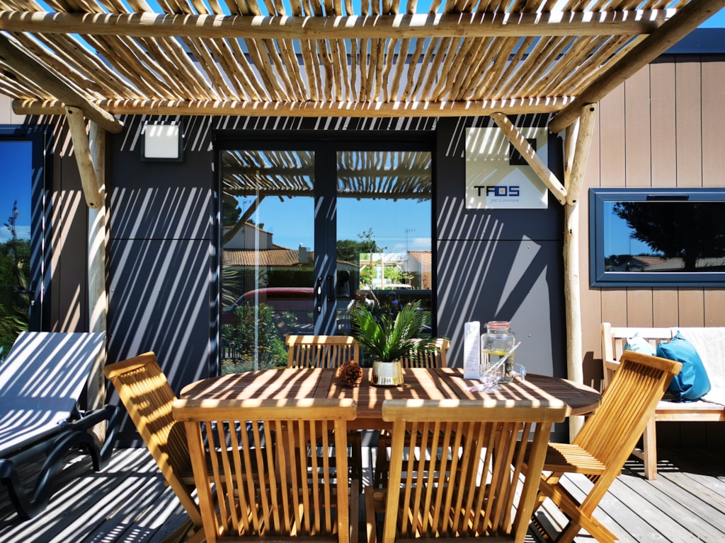 Mobile Home 4p - DIM - SUNELIA LUXE TAOS - 40m² - Pergola exotique