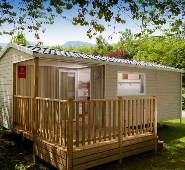 Mobile-home Confort 27m² / 2 bedrooms - Half-covered terrace 5 Ppl.