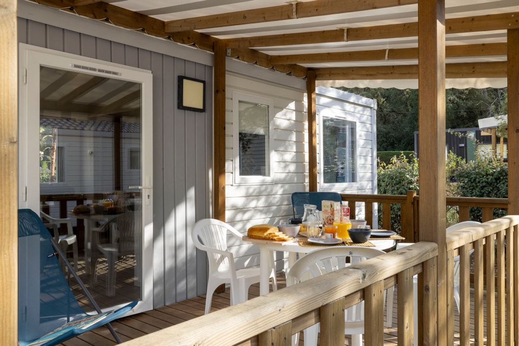 Stacaravan 5p - Confort 30m² - 2 bedrooms + sheltered terrace + TV 4/5 Ppl.