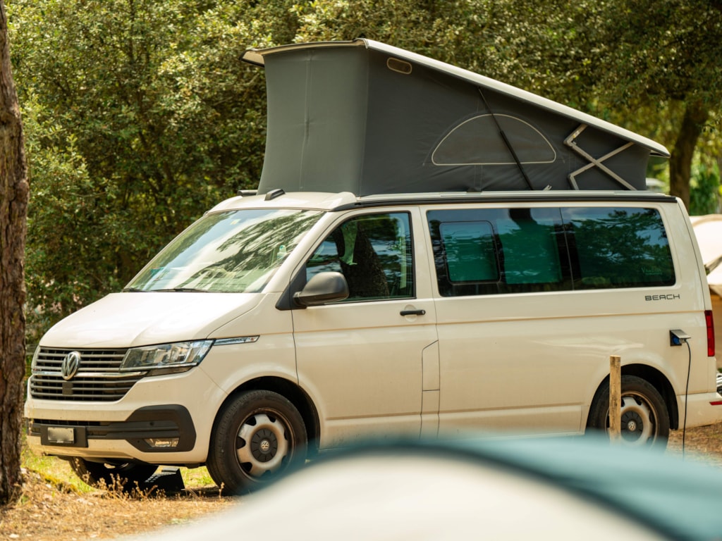 Pitch 6p - Comfort package: large caravan or motorhome / 1 car / electricity