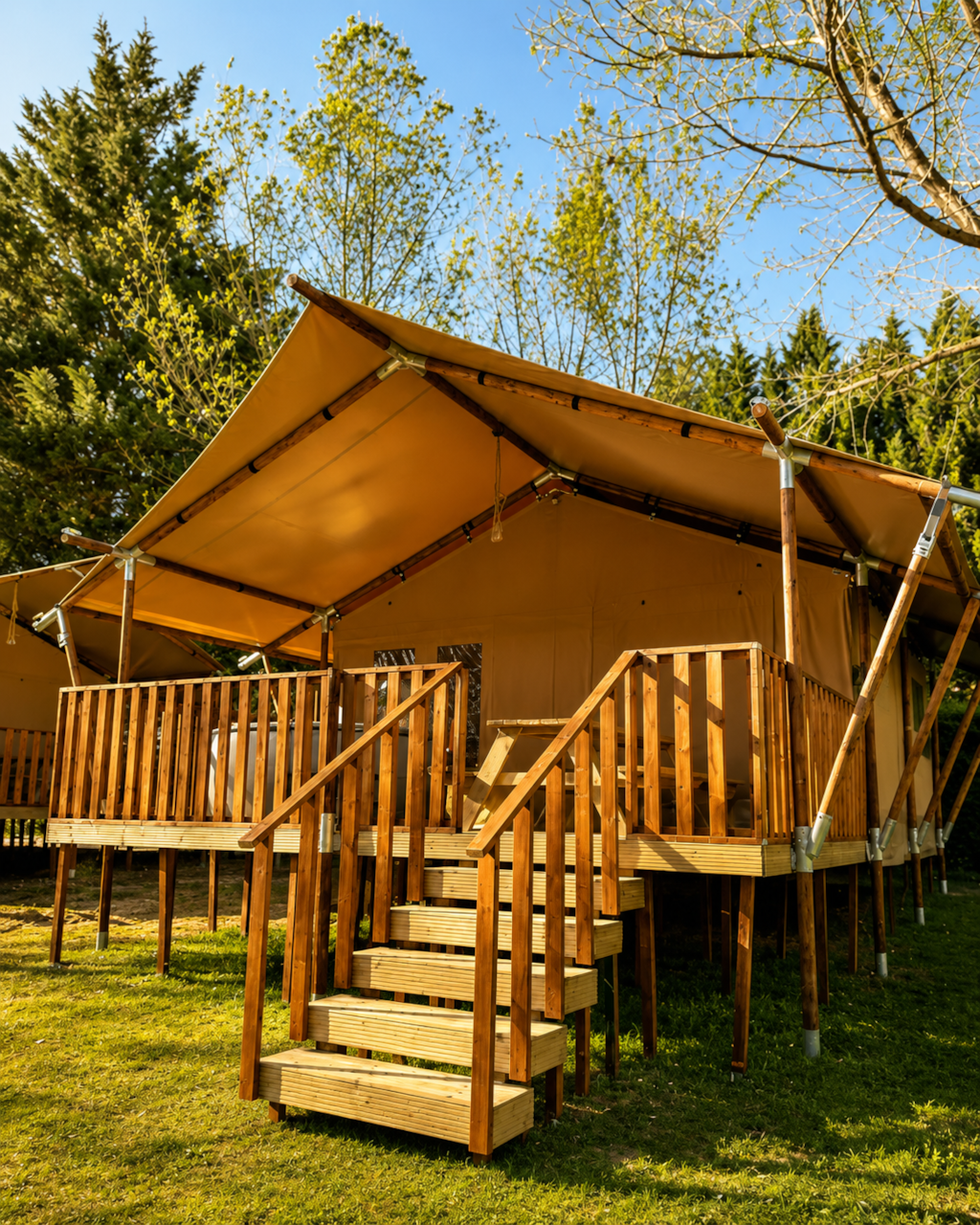 Glamping Tent 4p - Wood Lodge Premium 27m²