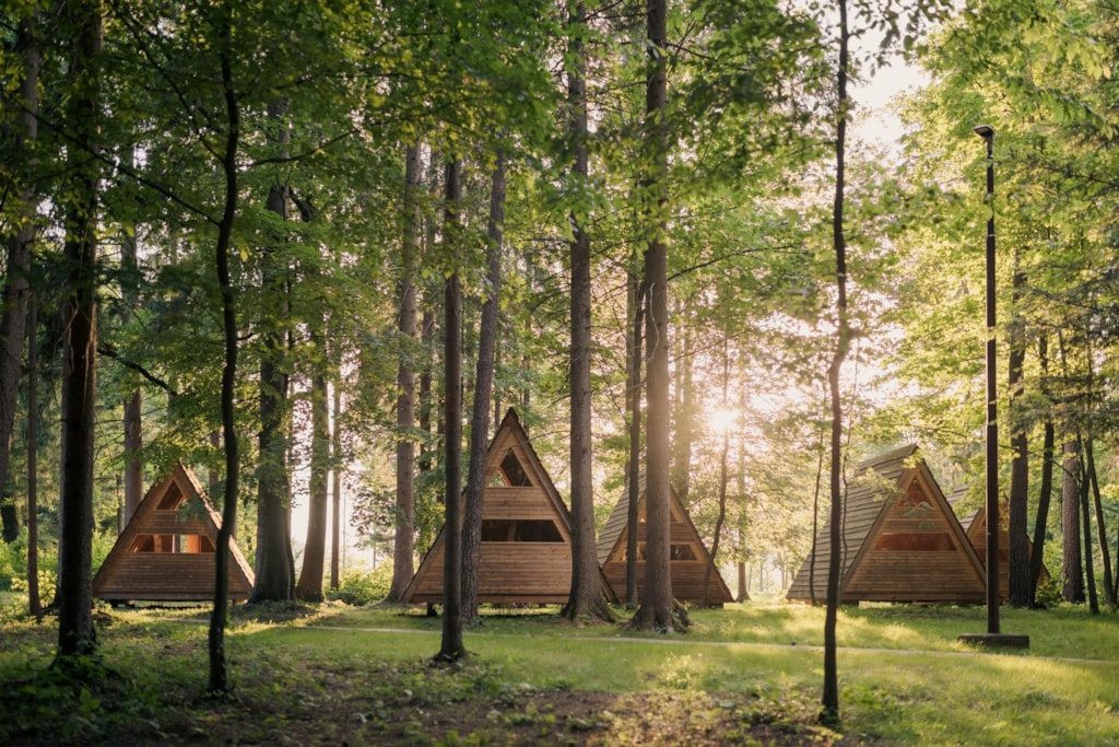 Wooden Hut Forest Bed 2/3 Ppl.