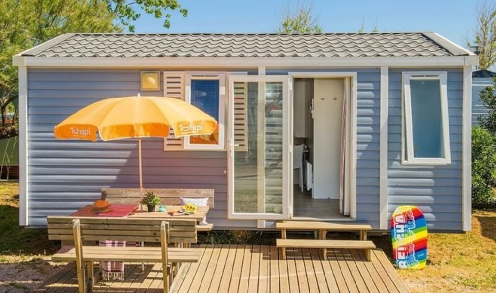 Stacaravan Comfort - 26m² - 2 slaapkamers - enkel terras -