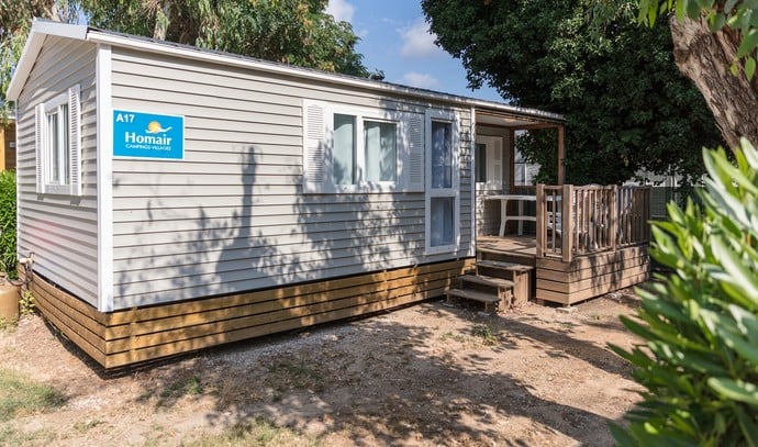 Stacaravan Classic - 2 slaapkamers - 27m² - Terras - Airconditioning 4 / 6 personen