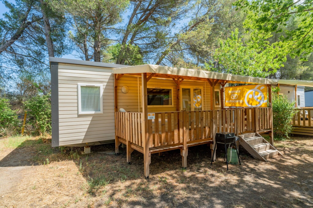 Stacaravan Comfort - 32 m²- 3 slaapkamers - Verhoogd terras