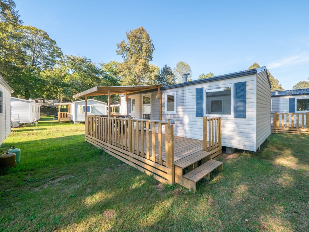 Stacaravan 6p - Comfort - 31 m²- 3 slaapkamers - Verhoogd terras