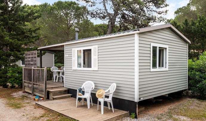 Stacaravan Classic - 2 slaapkamers - 25m² - Terras - Airconditioning