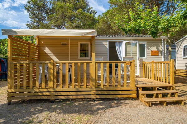 Stacaravan Comfort - 30 m² - 2 bedrooms - Air conditioning - Raised terrace