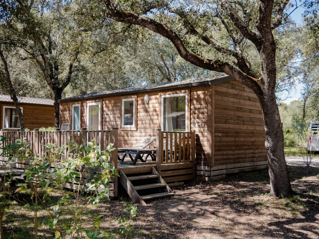 Stacaravan Classic - 32 m²- 3 slaapkamers - Overdekt verhoogd terras